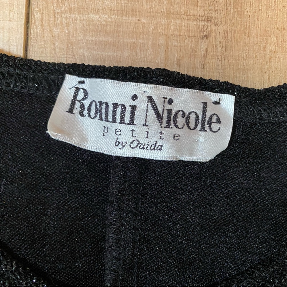 Sparkly Ronni Nicole Black Sparkly Dress Knit Dress | Size SP - Picture 3 of 13